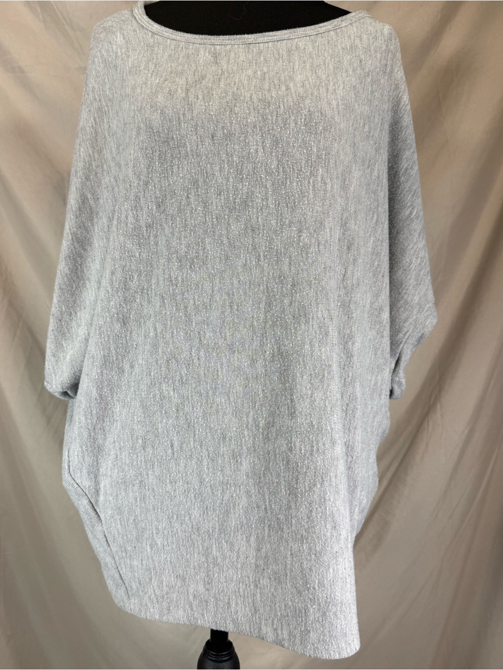 Michael Stars Oversized Poncho Top Gray Size Medium